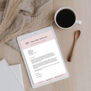 Plantilla de membrete comercial editable en Canva, plantilla de membrete de empresa personalizada para Word, descarga digital, membrete profesional moderno