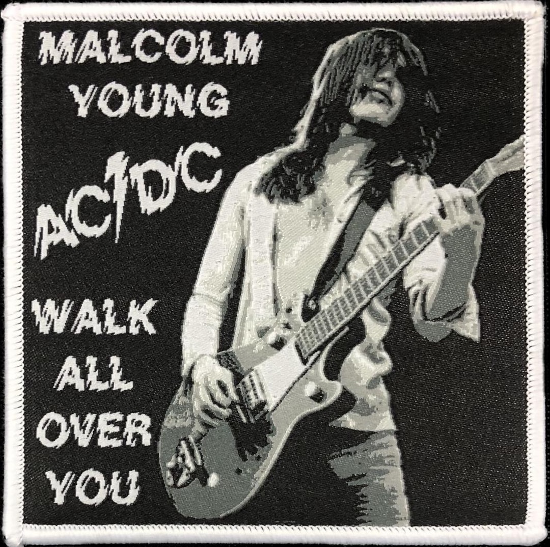 AC/DC Malcolm Young Walk All Over You Woven Patch - Etsy