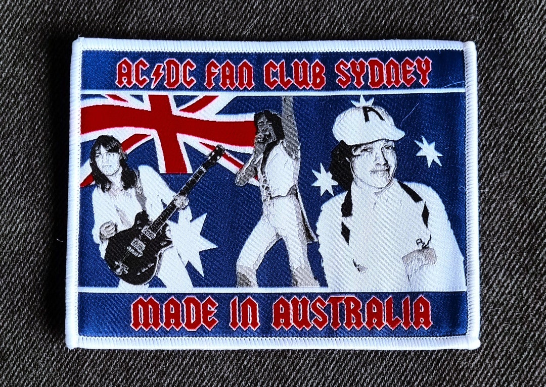 AC/DC Made in Australia Woven Patch - Etsy