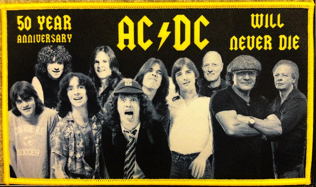 AC/DC 50 Year Anniversary Patch - Etsy