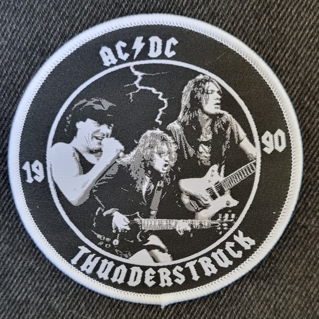 AC/DC Thunderstruck Woven Patch - Etsy