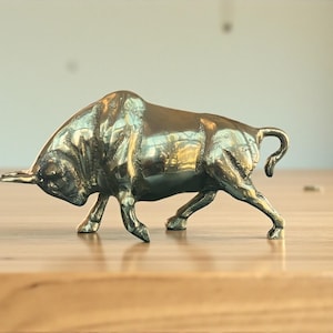 インドブラス雄牛オブジェ Brass bull - Etsy 日本