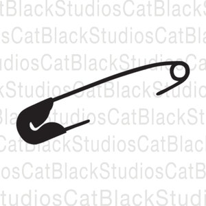 Veiligheidsspeld SVG | Directe digitale png-download