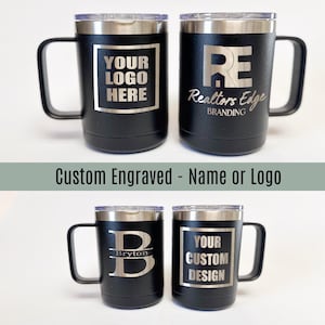 Anpassbare gravierte Namenstasse Werbegeschenke für Realtors Closing Day Branding-Ideen für kleine Unternehmen individuelle Swag individuelles Logo Geschenke