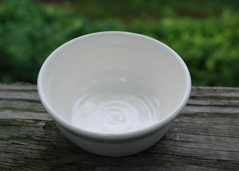 White ceramic serving dish or bowl. everyday bowl ready to ship handmade pottery