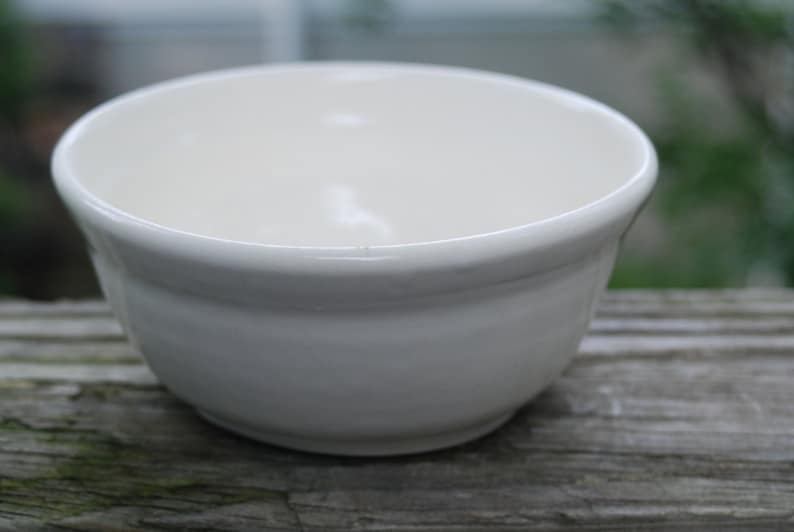 White ceramic serving dish or bowl. everyday bowl ready to ship handmade pottery