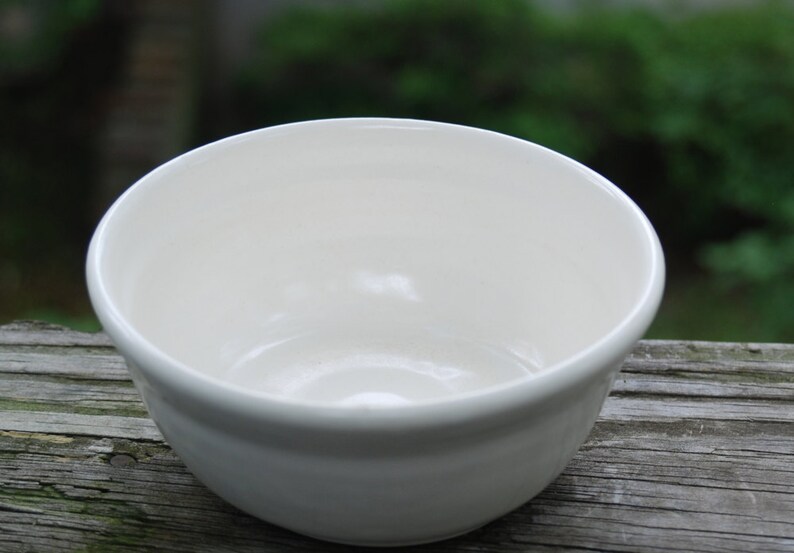 White ceramic serving dish or bowl. everyday bowl ready to ship handmade pottery