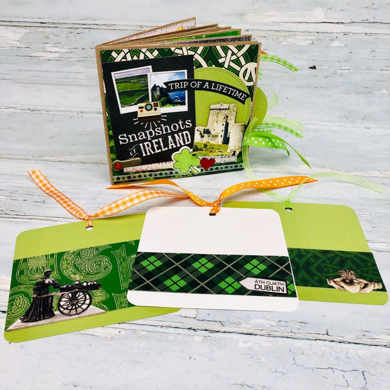 Ireland Scrapbook European Vacation Mini Photo Album Etsy