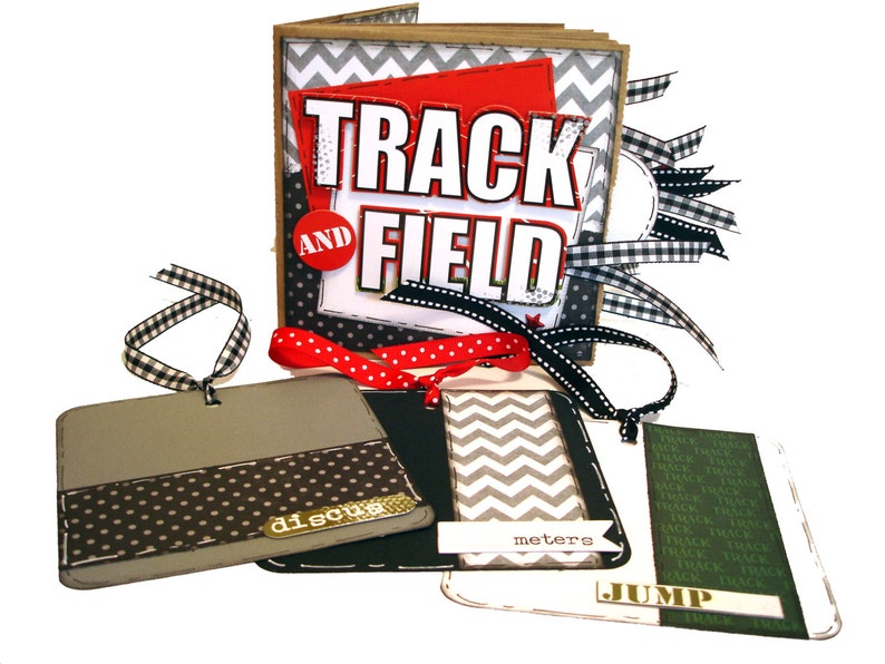 Track and Field Sports Scrapbook Track Mini Photo Album Etsy