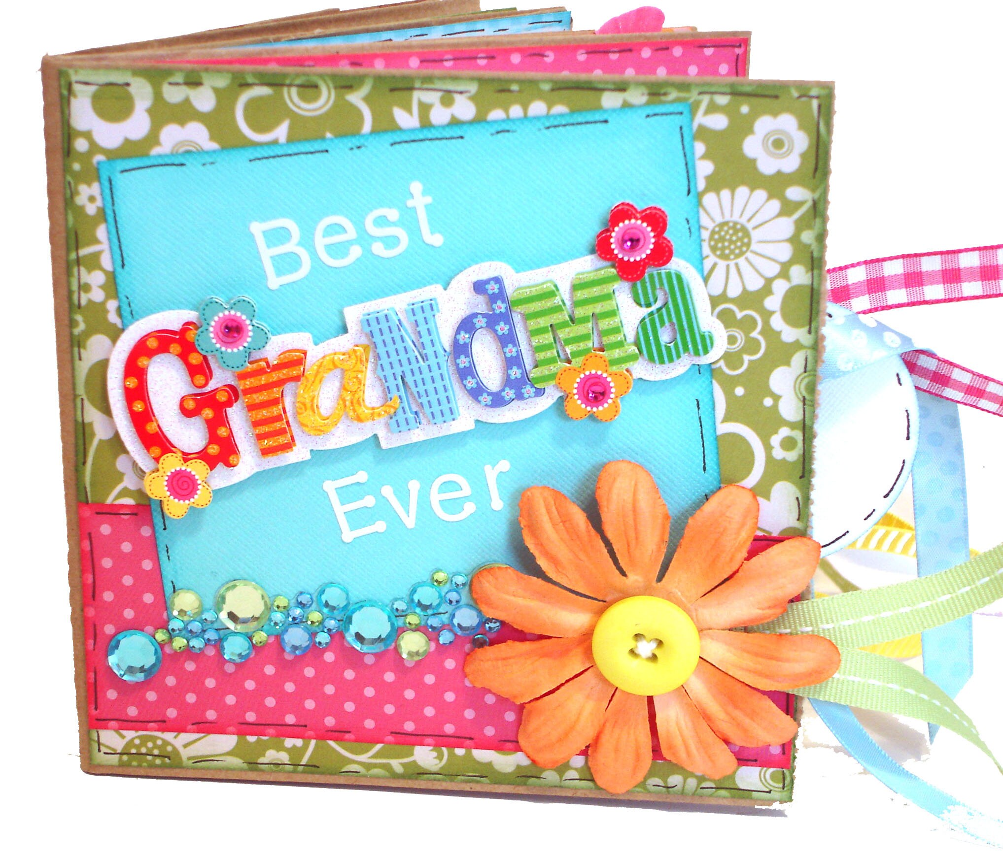 Grandma Mini 5 Paper Bag Scrapbook Family Photo Album Etsy