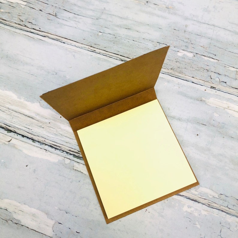 Refillable Sticky Notes Desk Accessories for Teachers Gift for Students 3x3 Handmade Notepad Teacher or Student Notepad