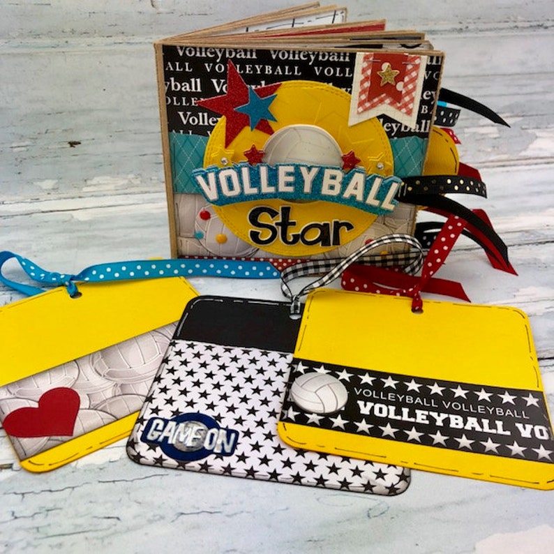 Volleyball Scrapbook Mini Sports Photo Album Etsy