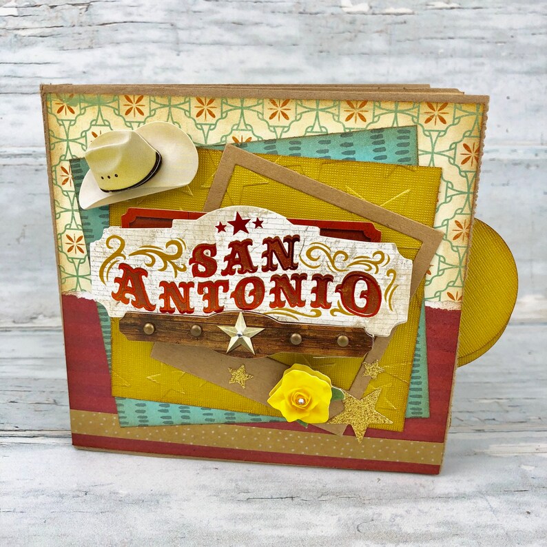 San Antonio Vacation Scrapbook Premade Paper Bag Photo Etsy