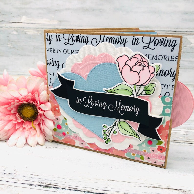In Loving Memory Mini Scrapbook Paper Bag Photo Album Etsy