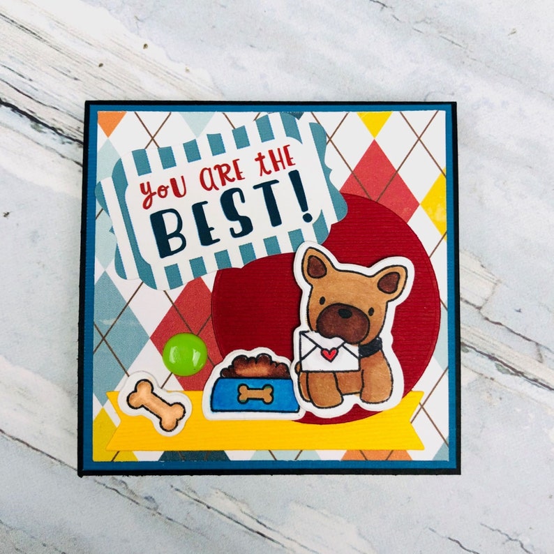 Puppy Note Pad Holder 3x3 Handmade Dog Notepad Etsy