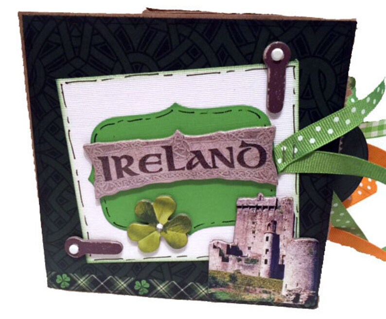 Ireland Scrapbook Premade Paper Bag Photo Album | Etsy