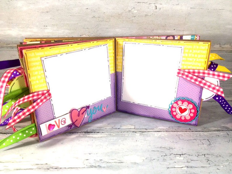 Best Friends Scrapbook Premade Paper Bag Mini Photo Album