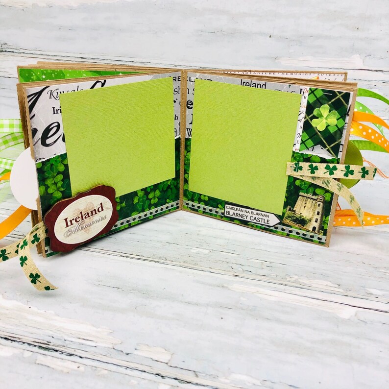 Ireland Scrapbook European Vacation Mini Photo Album Etsy