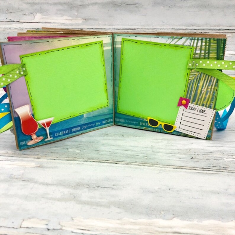 Cruise Mini Scrapbook Cruise Ship Vacation Photo Album Etsy