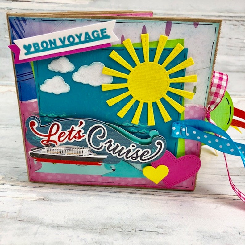 Cruise Mini Scrapbook Cruise Ship Vacation Photo Album Etsy