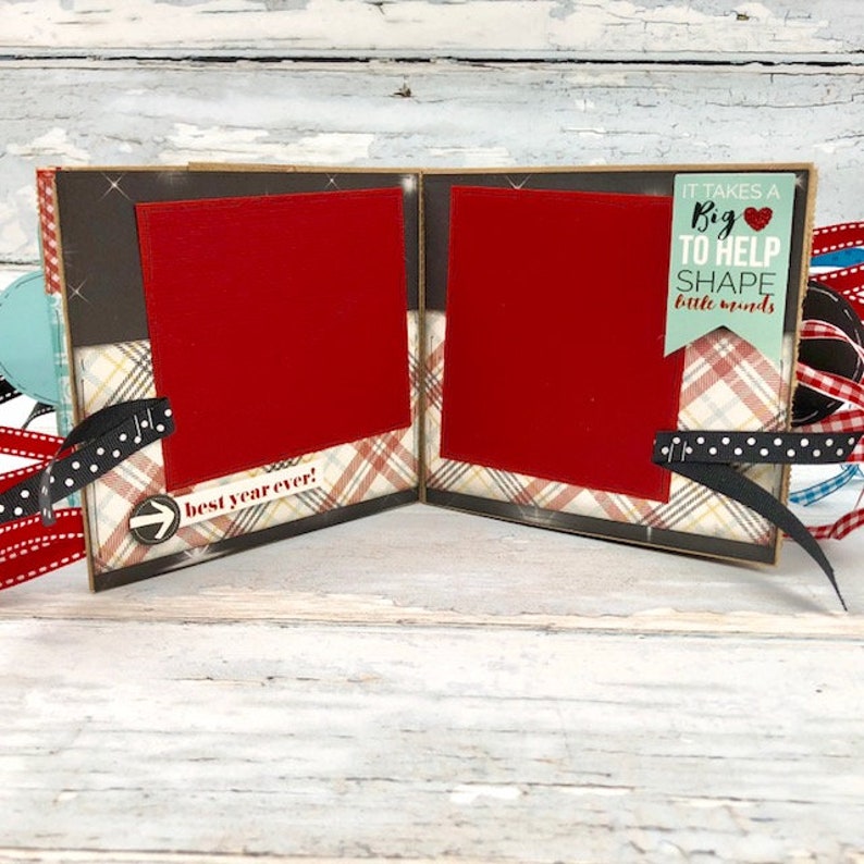 Best Teacher Premade Album Teacher Mini Scrapbook