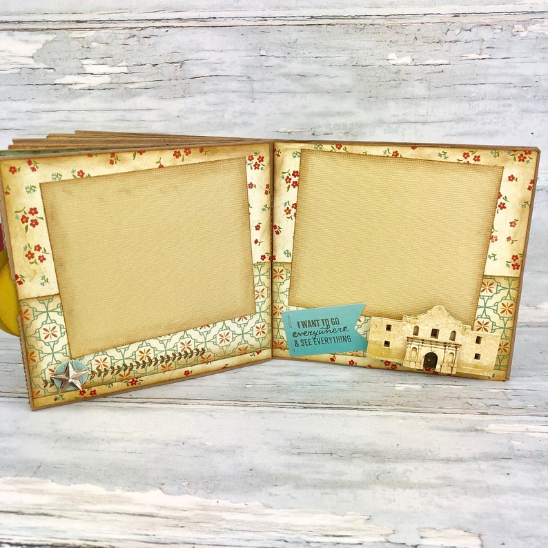 San Antonio Vacation Scrapbook Premade Paper Bag Photo Etsy