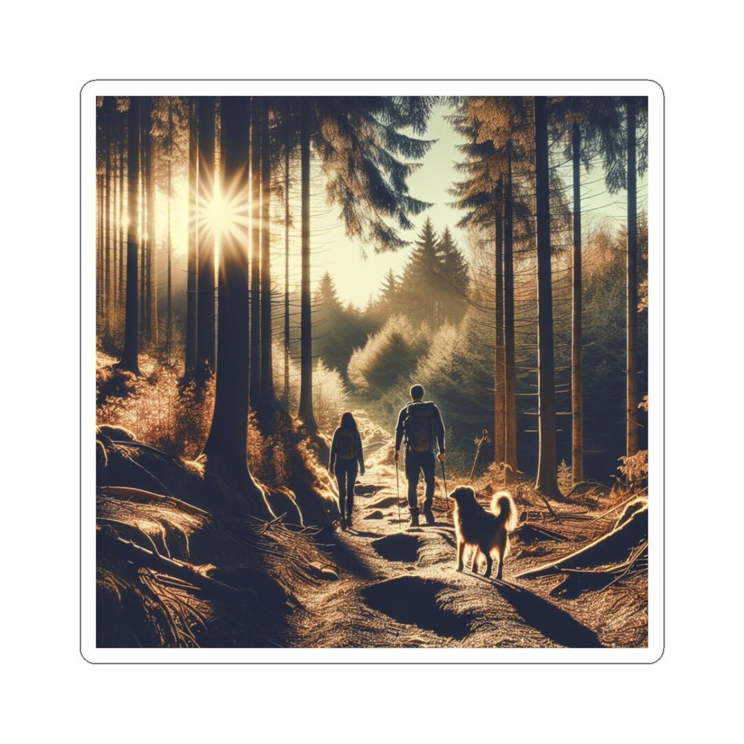 Nature Walk Kiss-cut Stickers, Outdoor Adventure Decor, Hiking ...