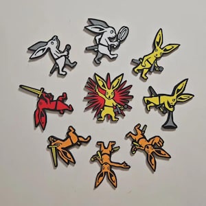 Kingdom Come Deliverance II – Bunny Guard Series Keychains & Fridge Magnets (Set of 9)