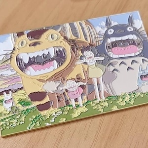 Studio Ghibli Totoro Enamel Pin – 10cm Limited Handmade Metal Badge