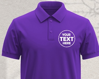 Polo con texto personalizado: ropa deportiva y de trabajo personalizada