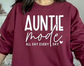 Aunt Mode Shirt, Funny Graphic Tee | Bella Canvas Cotton Blend | Oversized Unisex 3XL 4XL