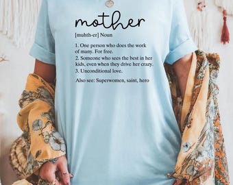 Comfort Colors Mother Definition Shirt, Mother Noun Shirt, Mother’s Day Shirt, Mom Shirt, Mother's Day Gift , Mom Life Shirt, Mama Shirt