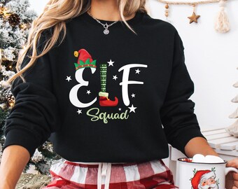 Christmas Crew 2025 - Elf Squad Sweatshirt | Heather Sport Fabric | Reunion Matching Set