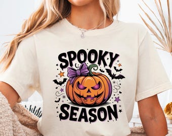 Retro Spooky Season Shirt: Cozy Halloween Vibes