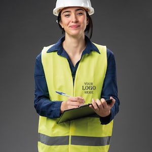 Custom Safety Vest, Custom Work Vests with Your Text Shirts for Works, Reflective High Visibility Vest,Parties and Events Vest, Safety Gear