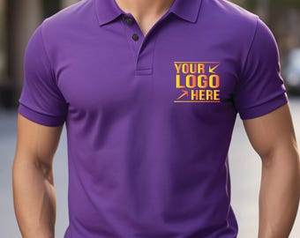 Polo personalizado: camiseta unisex de algodón y poliéster personalizada