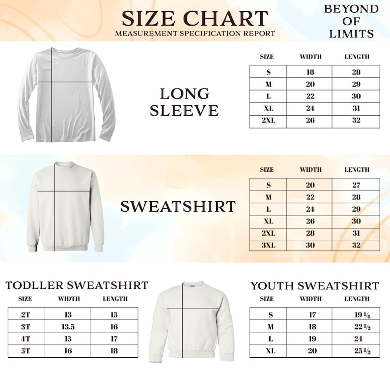 a long sleeve shirt measurements guide for men and women