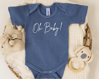 Oh Baby Pregnancy - Custom Reveal Bodysuit | Soft Style Fabric | DTF Print, Unisex Sizing