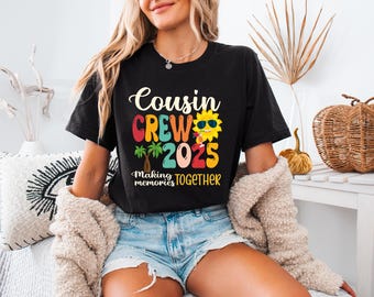 Cousin Crew Shirts, Beach Vacation Tee |  Apparel | Cotton Polyester, Plus Sizes (Dtf Print)
