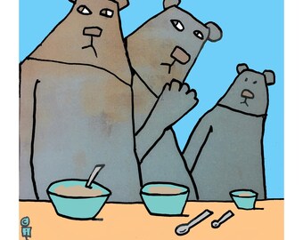 3 Bears with porridge