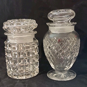 Bocaux de rangement en verre vintage : boîtes décoratives de cuisine