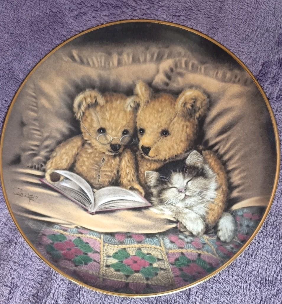 限定品フランクリンミント 飾り皿 テディーベアー と猫 6枚セット 限定品フランクリンミント 飾り皿 テディーベアー と猫 6枚セット 限定