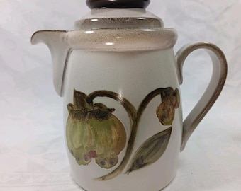 ヴィンテージ デンビー トルバドール コーヒーポット 蓋付き ストーンウェア イギリス製