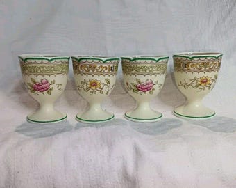 4 x Royal Doulton Lillian Pattern Fine Bone China Egg Cups