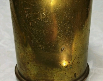 Edward Curran & Co Royal Navy Messing Shell Case 1968 Trench Art Vaas 4,3 kg