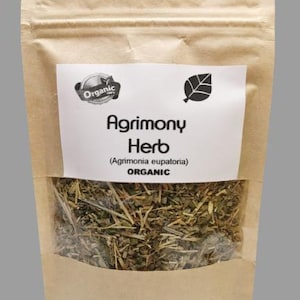 Organic agrimony herb | agrimonia eupatoria | natural herbal tea | natural loose herb | herbal tea | herba | tea