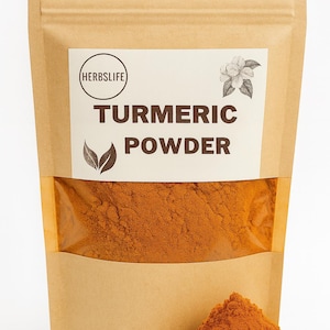 Cúrcuma orgánica en polvo / Curcuma longa / Especia culinaria y té / Botánico a granel