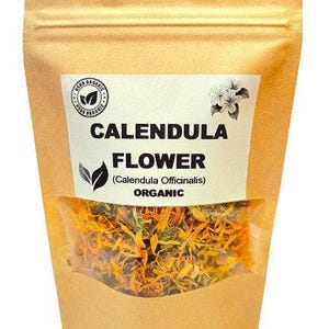 Organic calendula flower | calendula officinalis | calendula tea | herbal tea | dried flower | organic herbs | herba | tea | flower tea