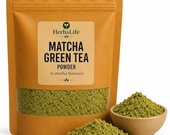 MATCHA GREEN TEA Powder | Camellia Sinensis Natural Ground | Cooking, Baking, Smoothies & Bulk Culinary Ingredient