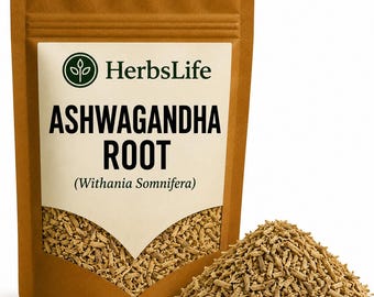 ASHWAGANDHA ROOT | Withania Somnifera Dried Cut Root | Herbal Tea, Tincture, Apothecary & Craft Botanical